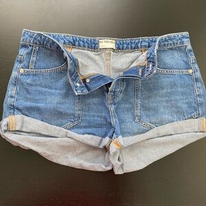 We The Free Blue Jean Shorts Cut-Off Style